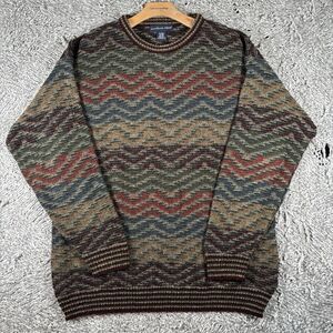 Vintage Northern Isles Knit Sweater Men’s Large Winter Preppy Golf Hiking USA